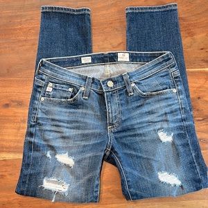 AG - Stilt Crop Cigarette Jeans, size 26